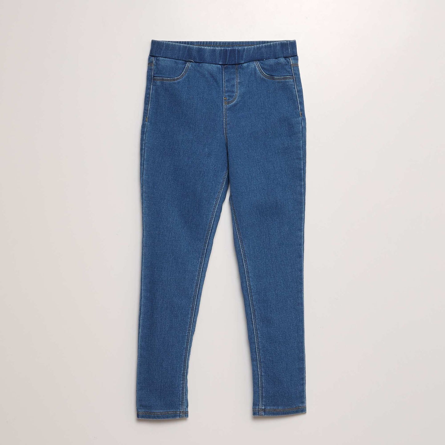 Jeggings with elasticated waist BLUE