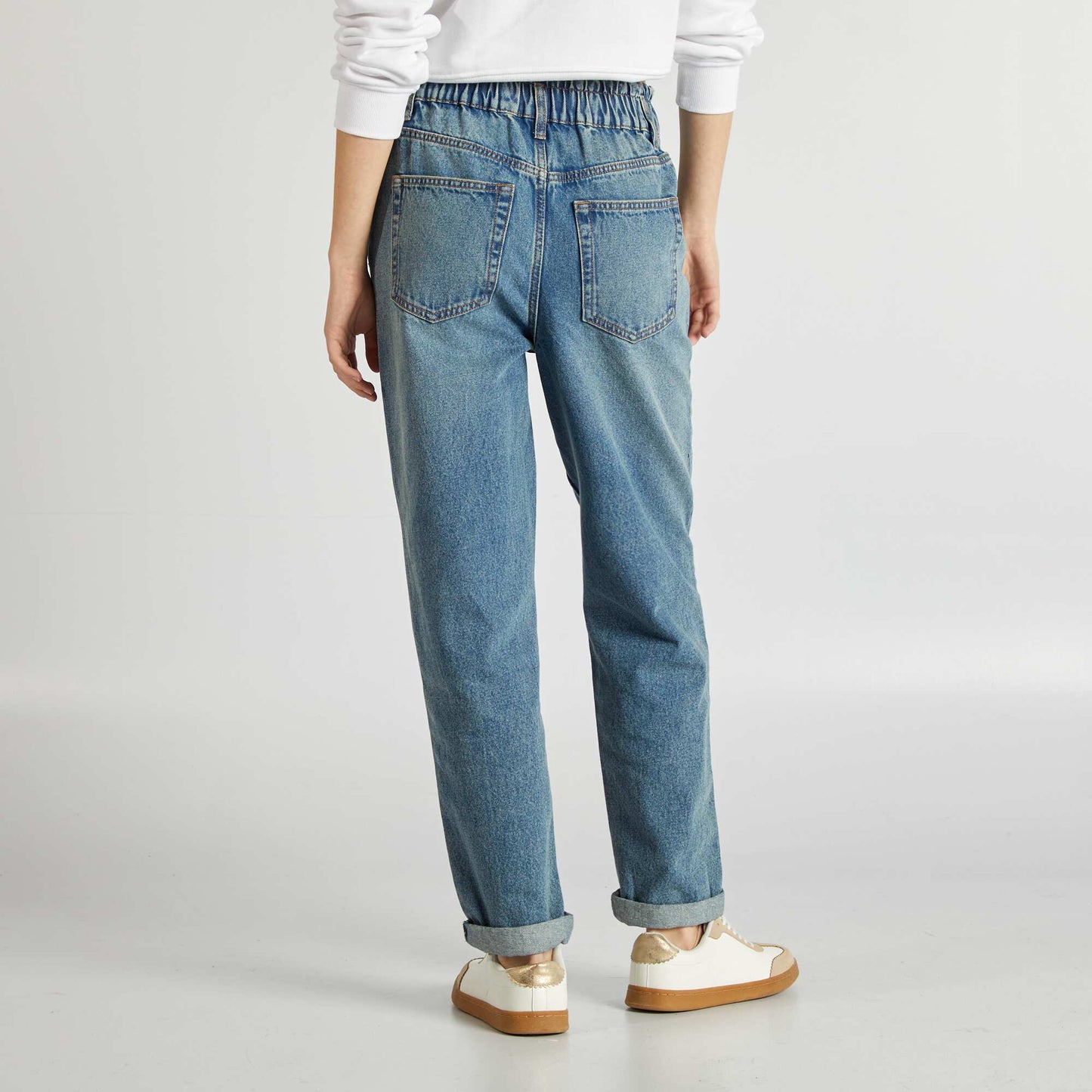 Paperbag jeans BLUE