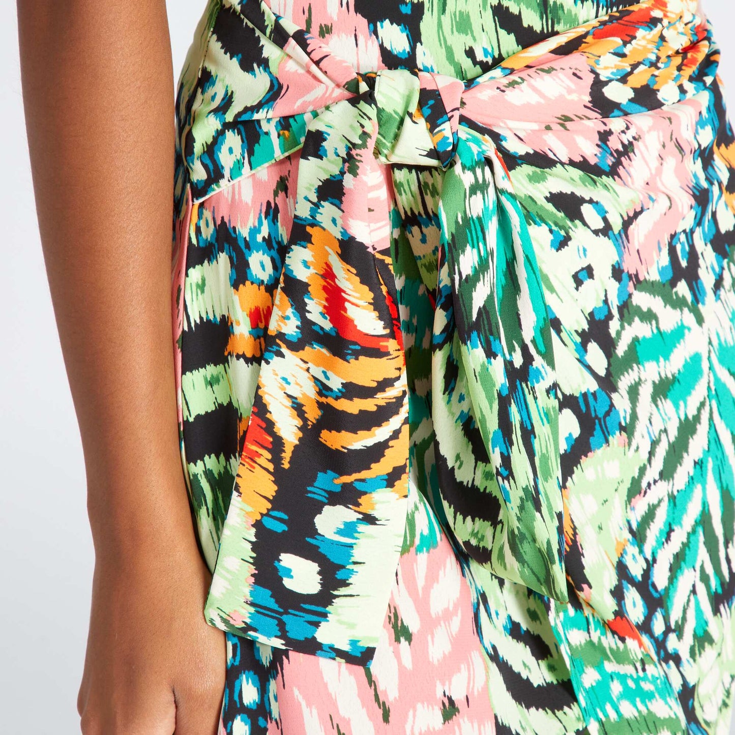 Short printed skirt TROPICAL