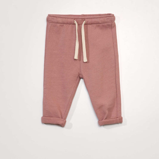 French terry joggers PINK