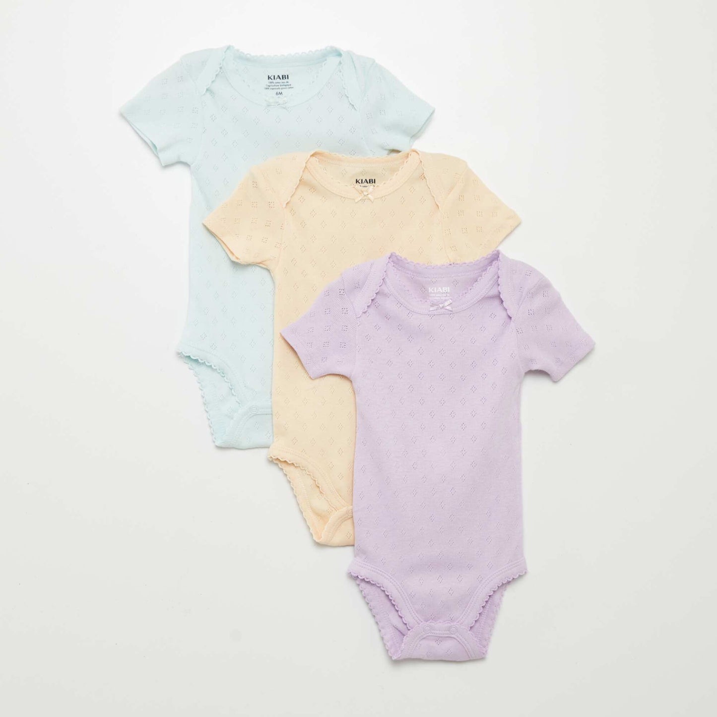 Pack of jersey bodysuits - 3-piece set PURPLE