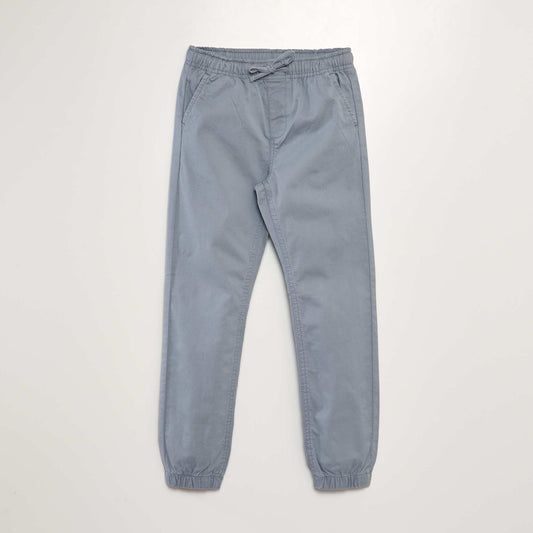 Joggers with elasticated waist BLUE