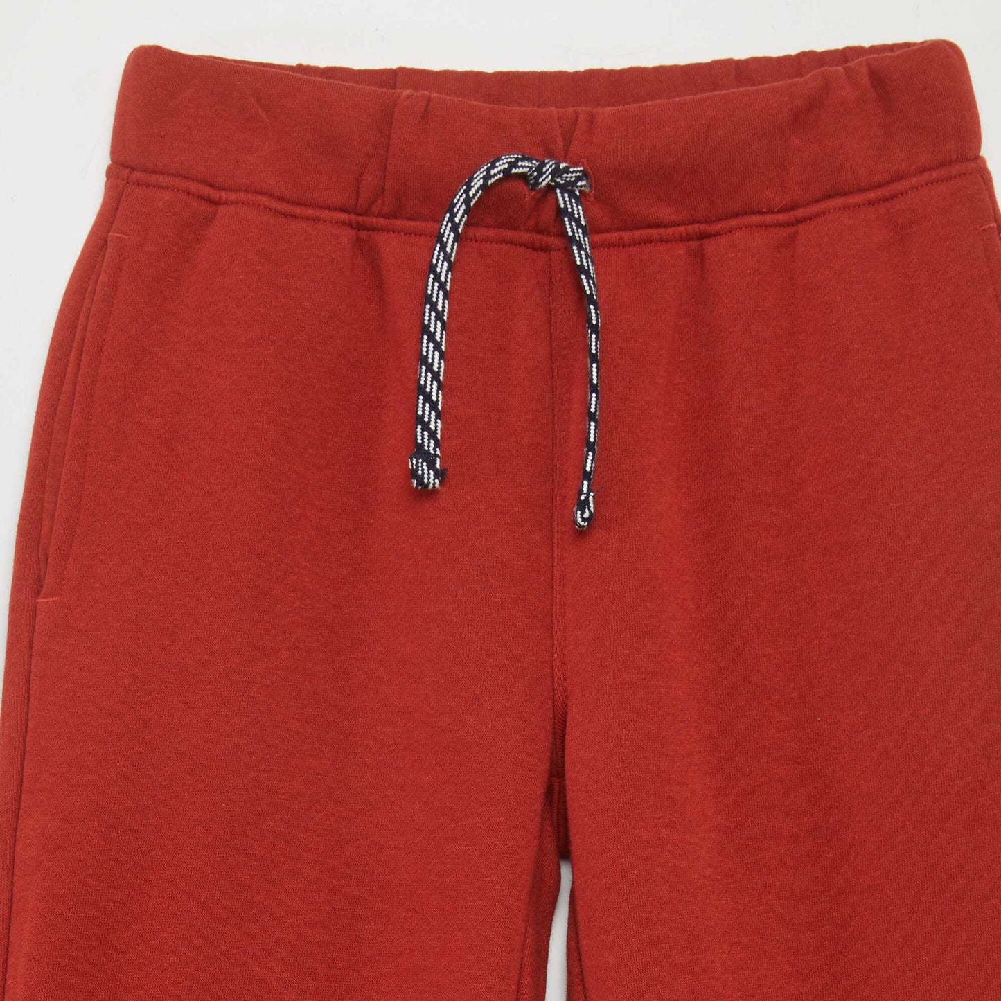 Marl joggers with adjustable waistband RED