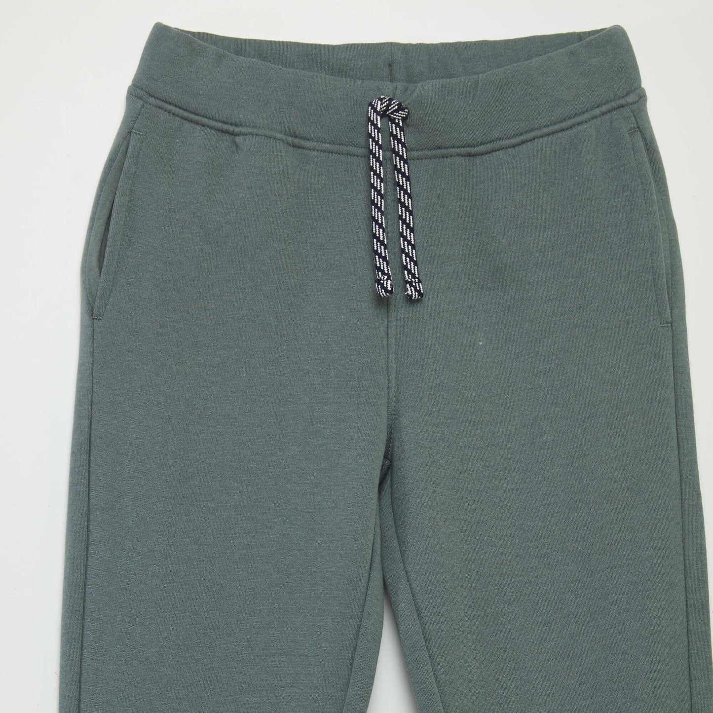 Marl joggers with adjustable waistband GREEN