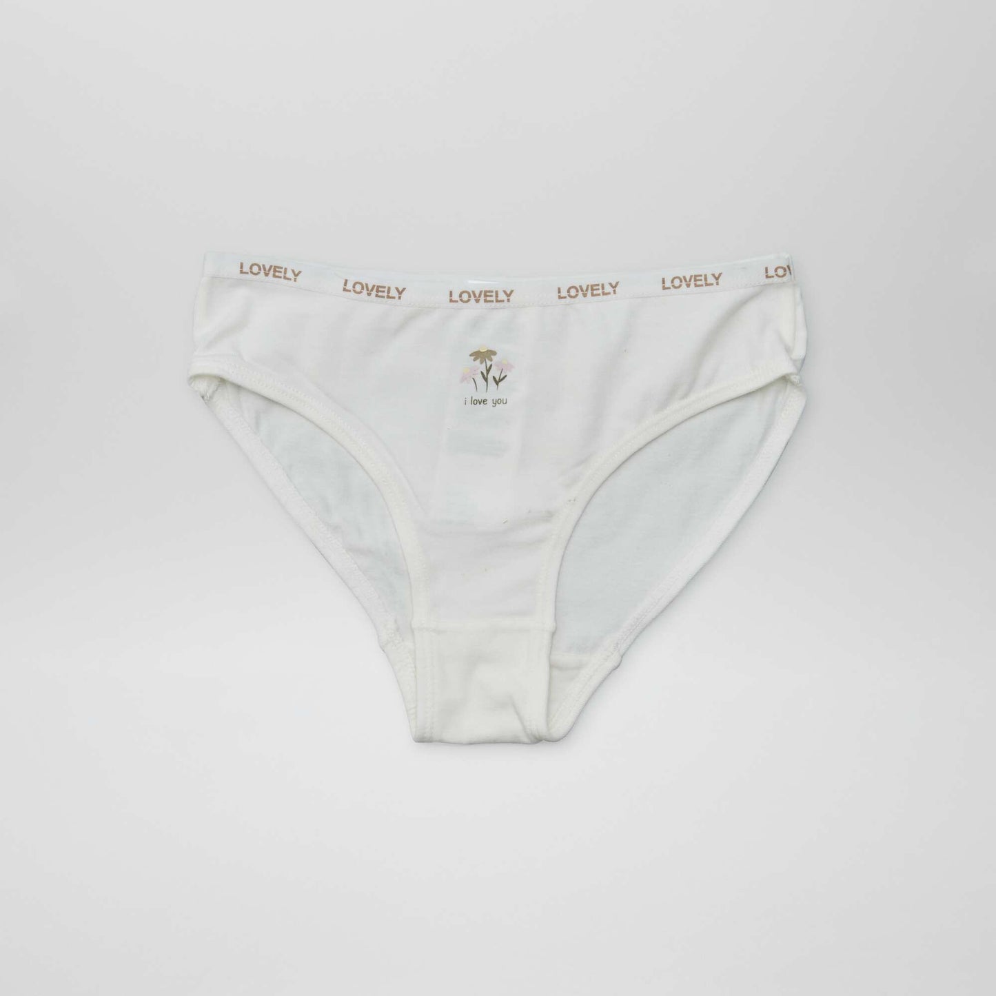 Pack of 4 pairs of printed briefs WHITE