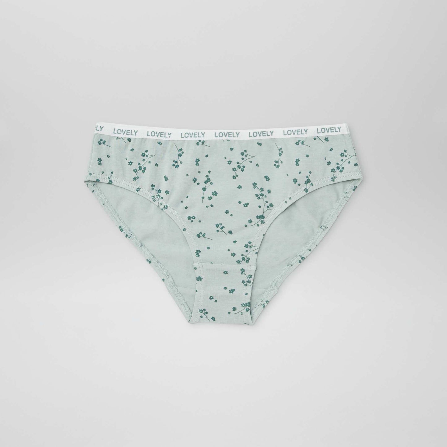 Pack of 4 pairs of printed briefs GREEN