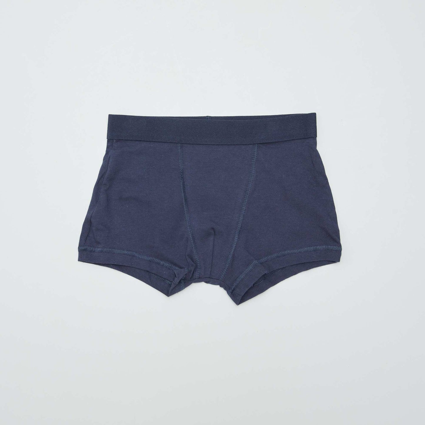 5 plain boxers BLUE