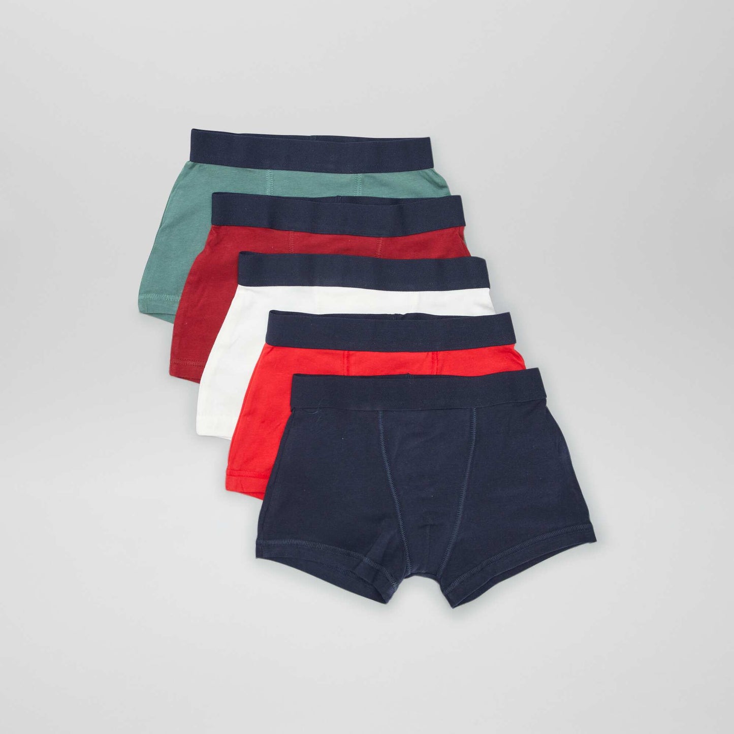 5 plain boxers GREY