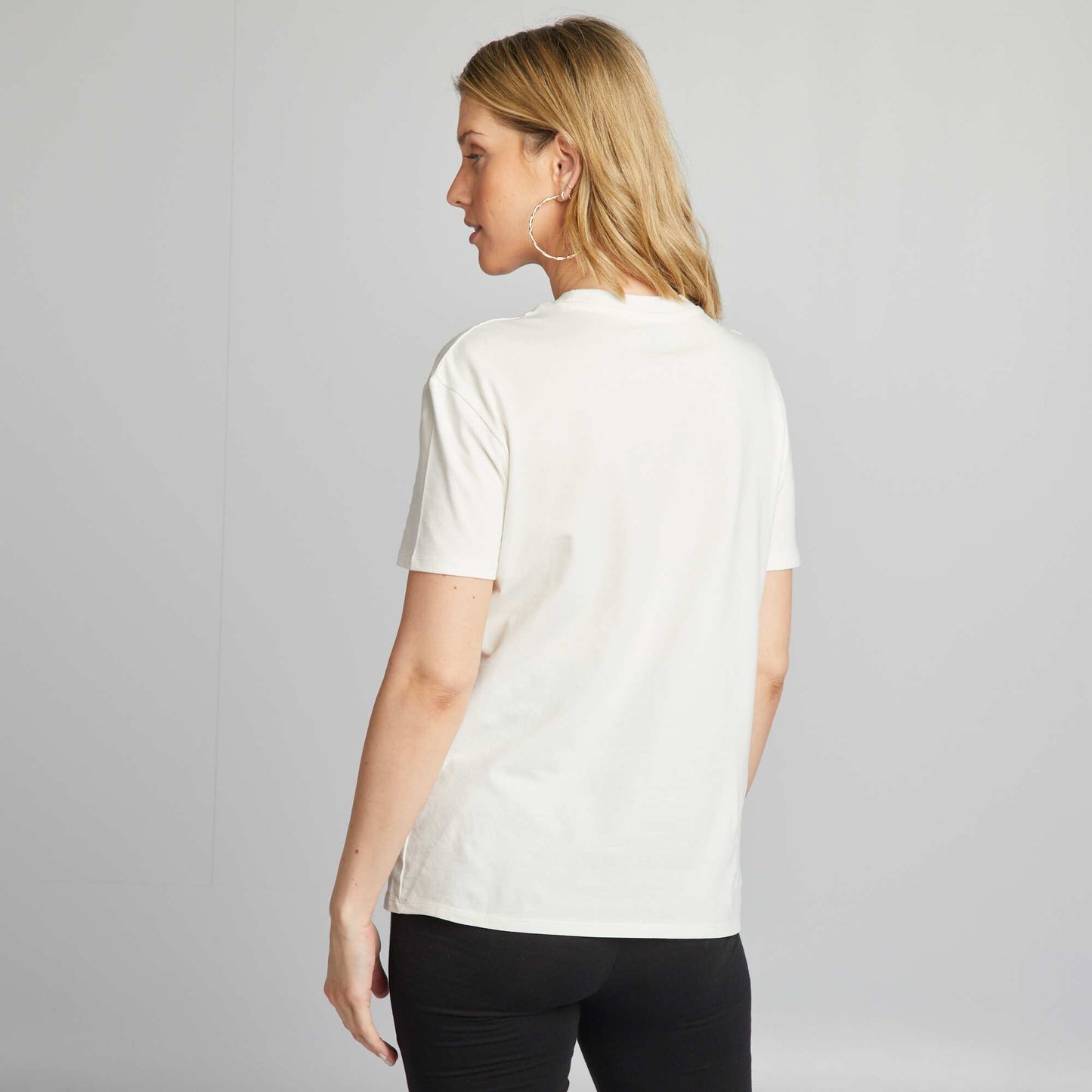 Nursing T-shirt with openings WHITE