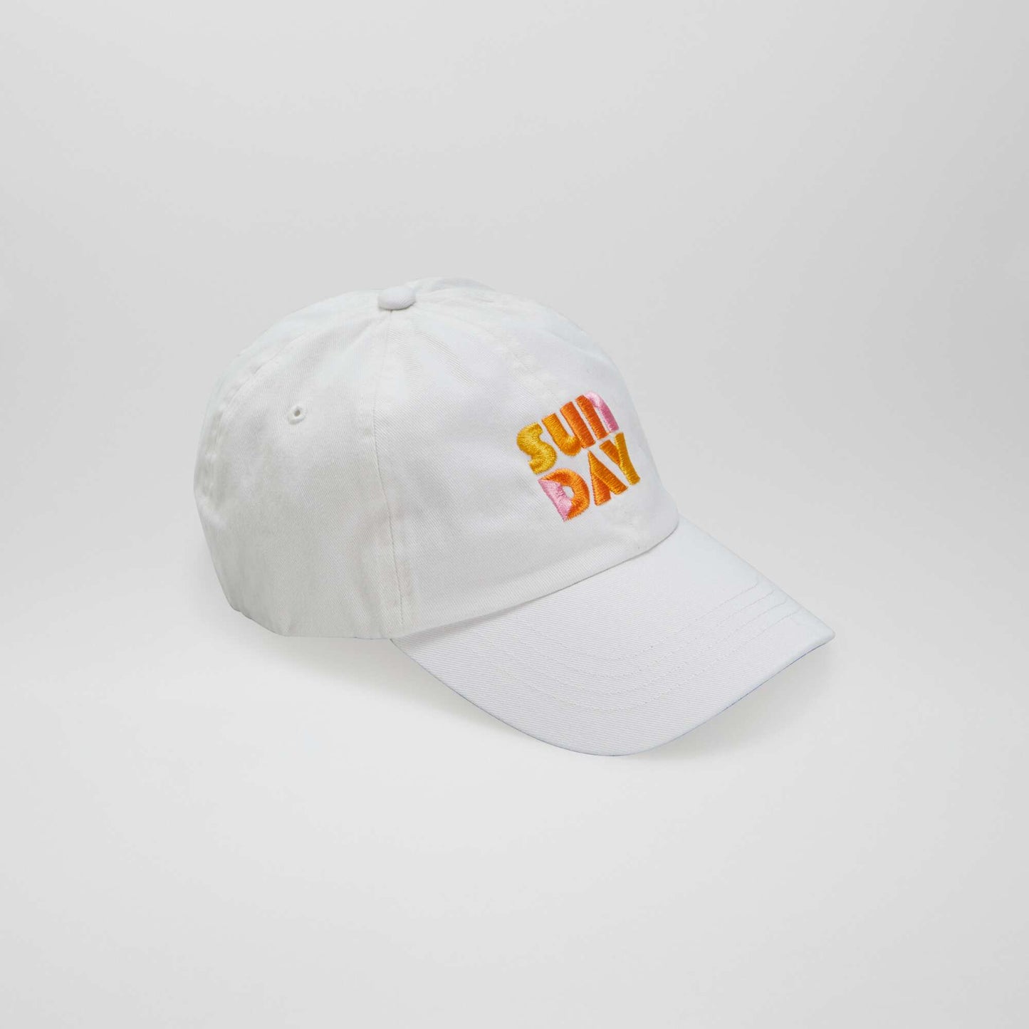 Canvas 'Amour' cap WHITE