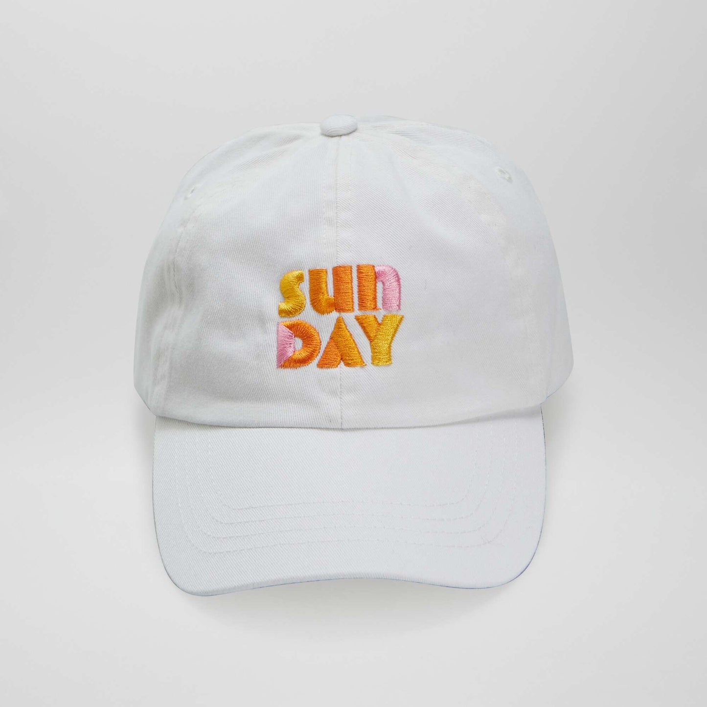 Canvas 'Amour' cap WHITE