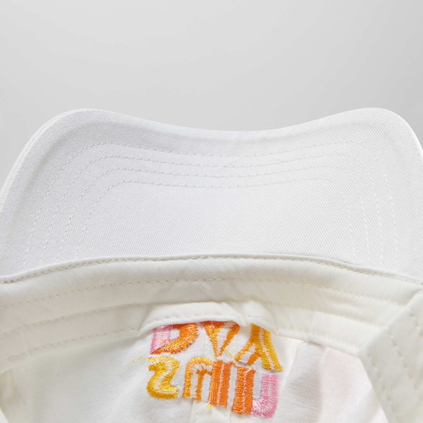 Canvas 'Amour' cap WHITE