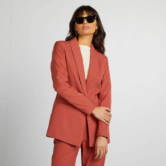 Fitted tailored jacket RED