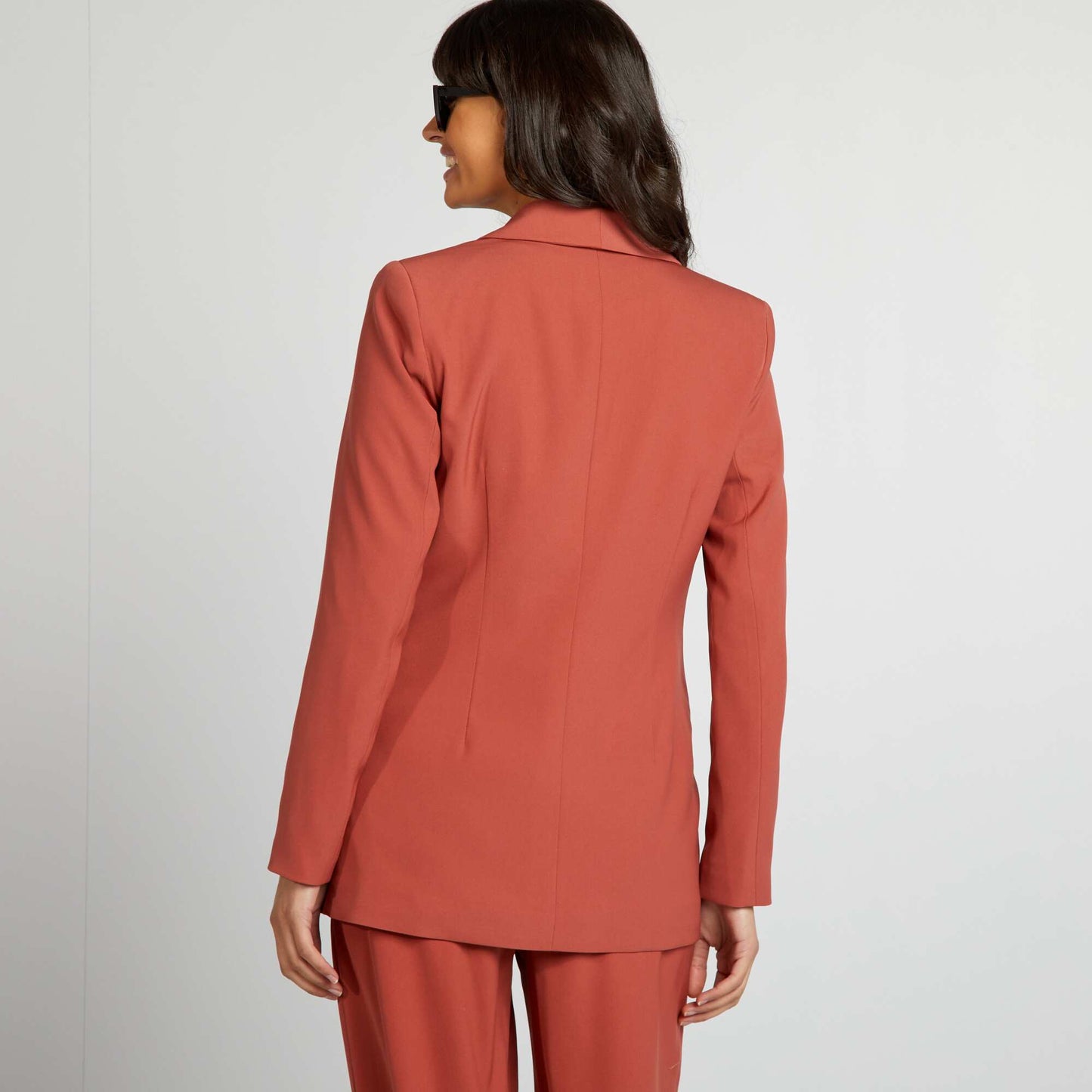 Fitted tailored jacket RED