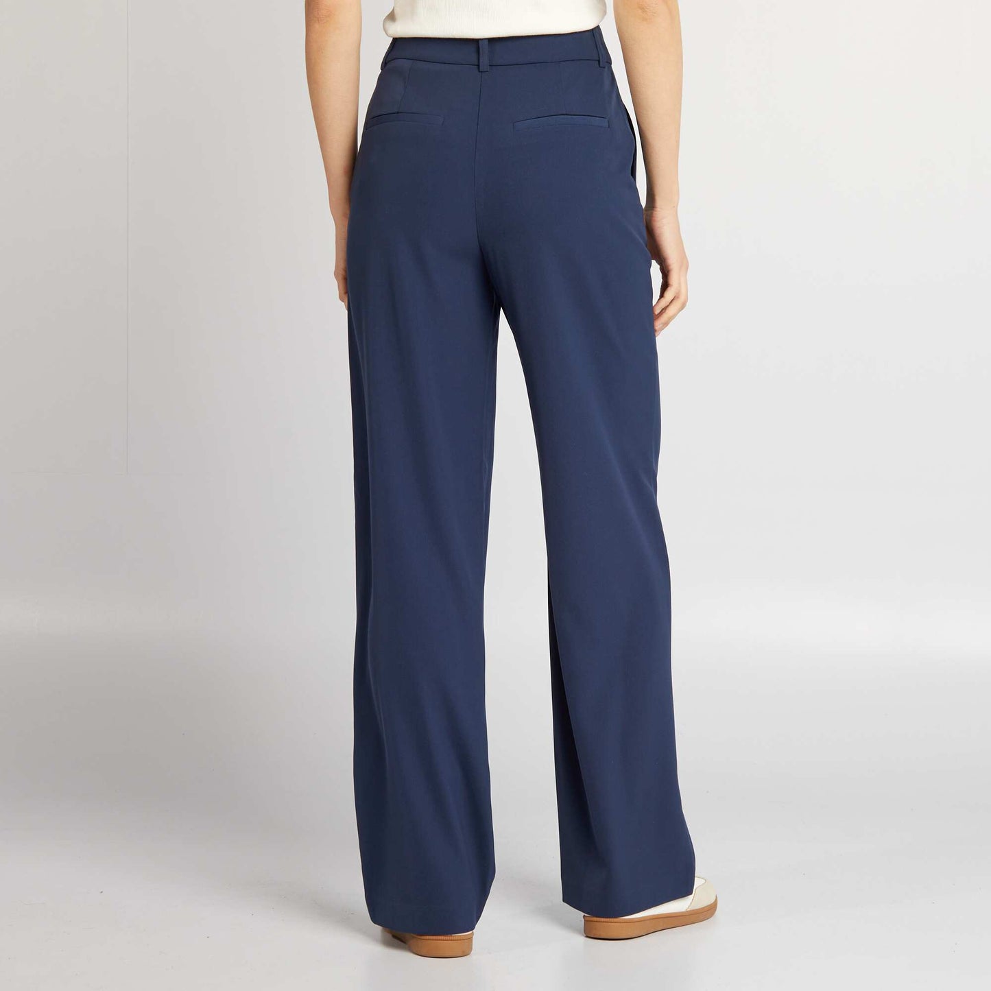 Flowing tailored trousers BLACK