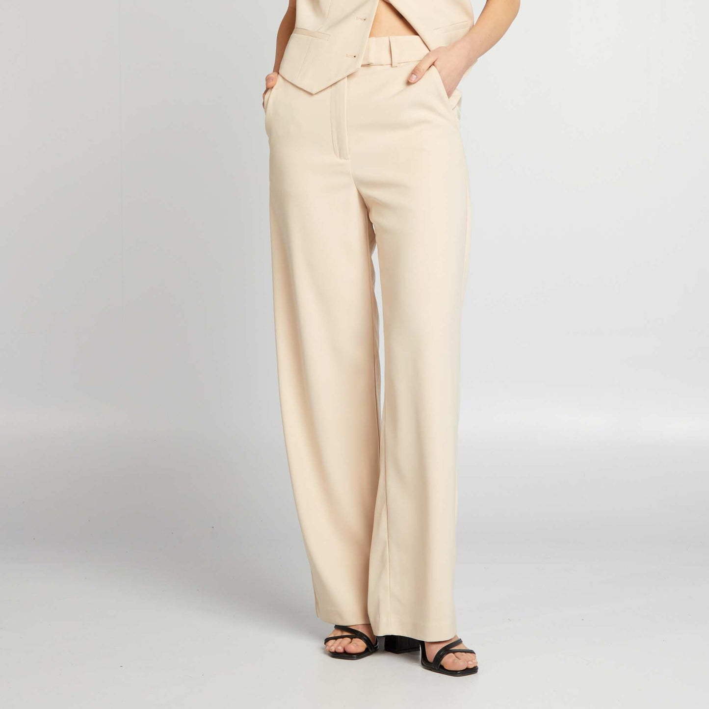 Flowing tailored trousers GREY