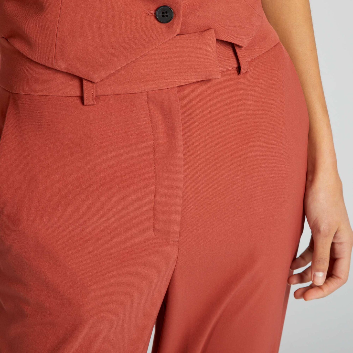 Flowing tailored trousers RED