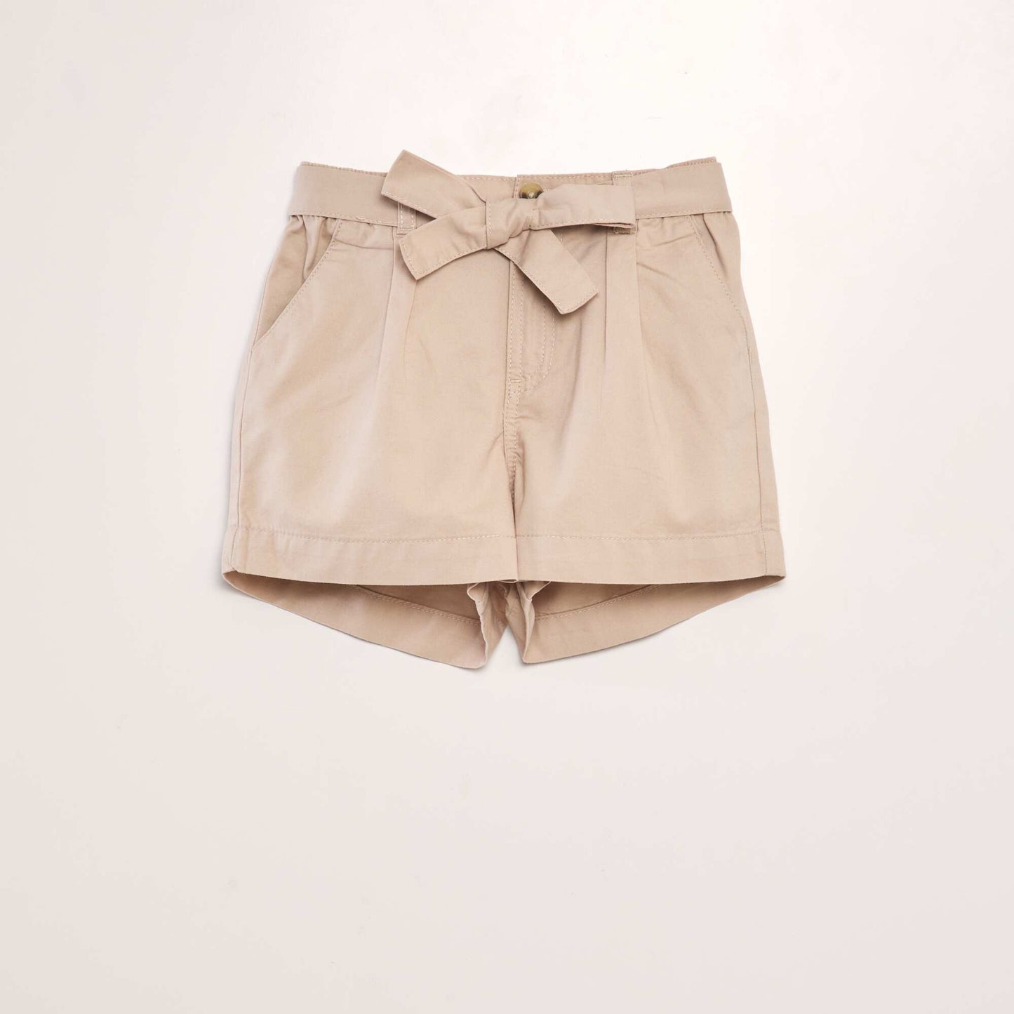 Poplin shorts BEIGE