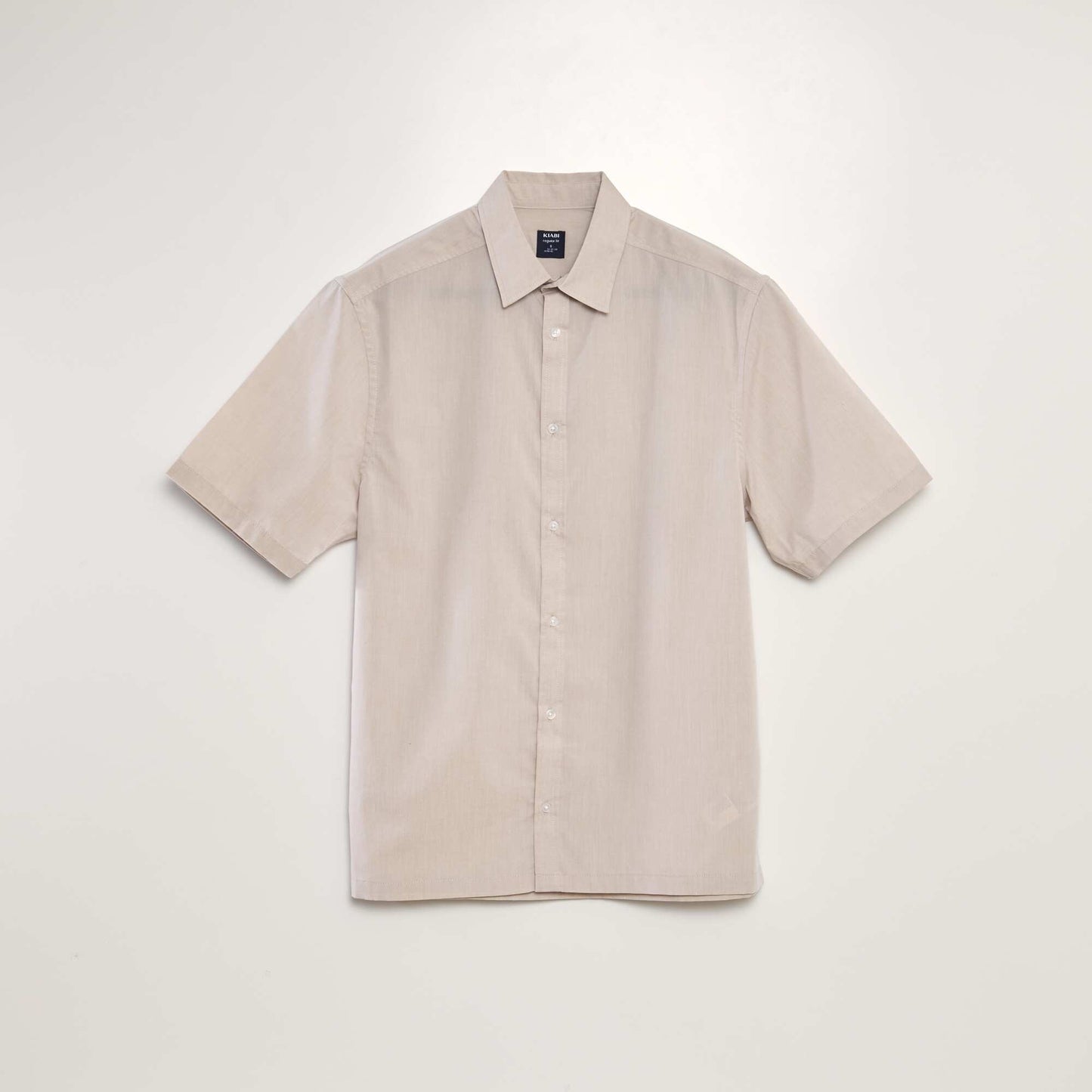 Short-sleeved poplin shirt WHITE