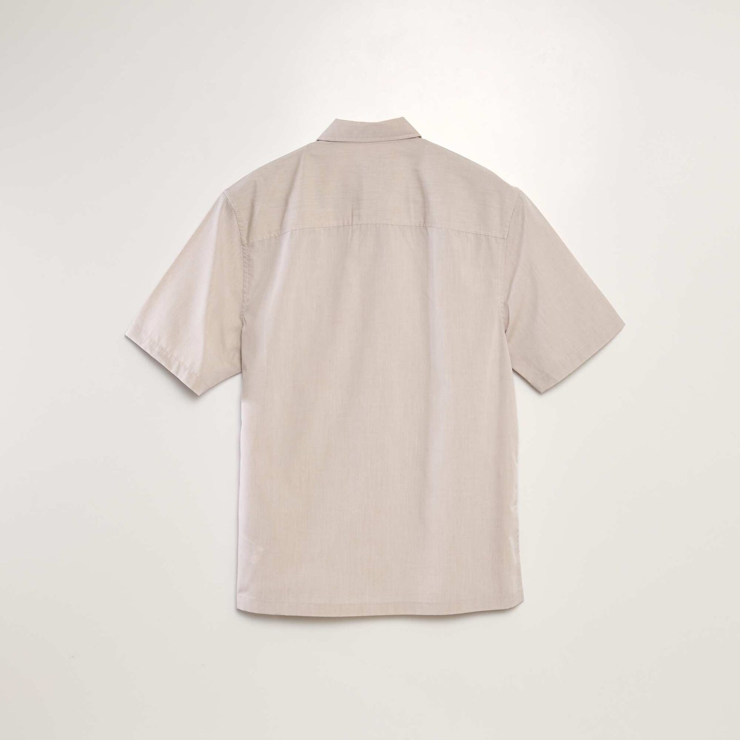 Short-sleeved poplin shirt WHITE