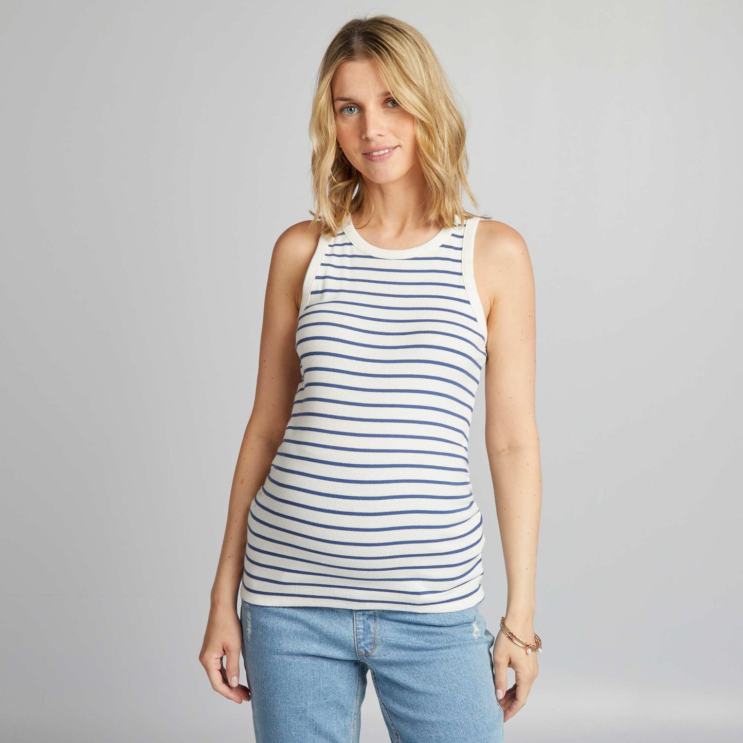 Maternity vest top BLUE