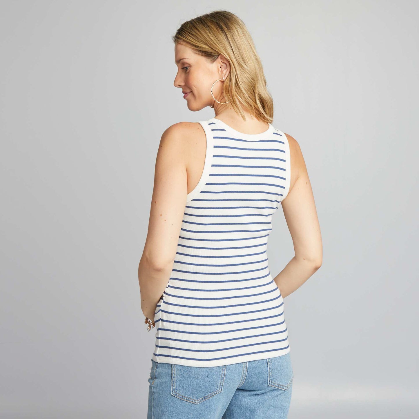 Maternity vest top BLUE