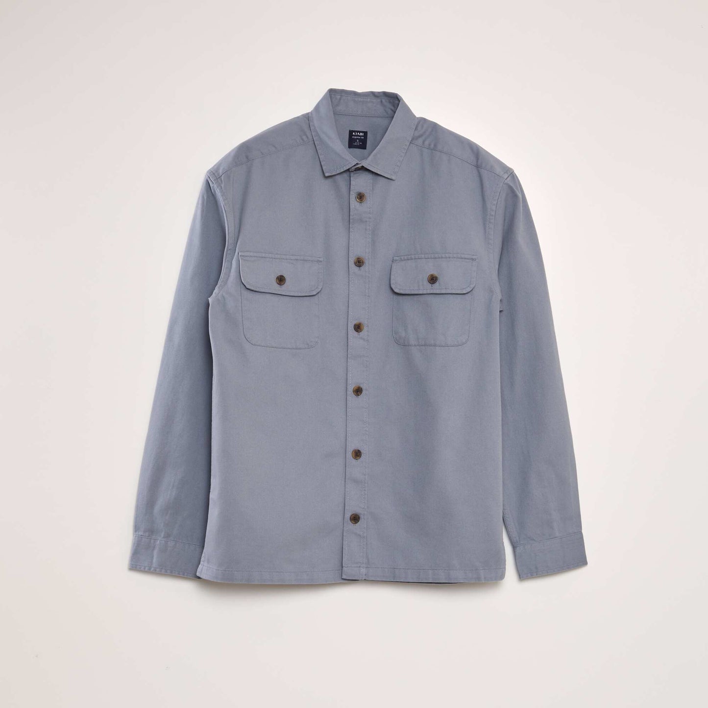 Cotton overshirt BLUE