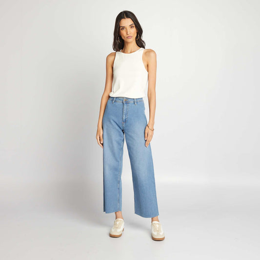 High-waist wide-leg jeans BLUE