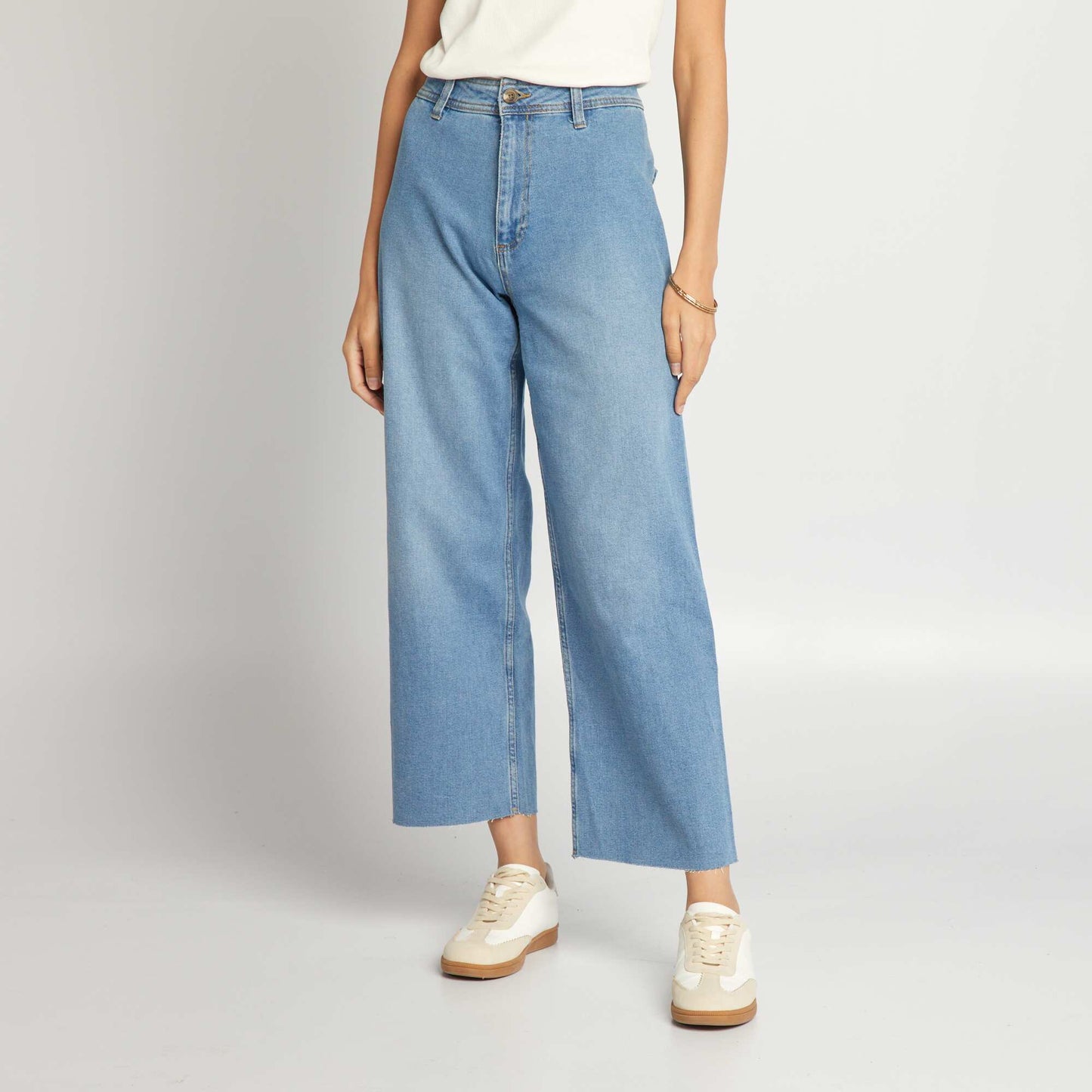 High-waist wide-leg jeans BLUE