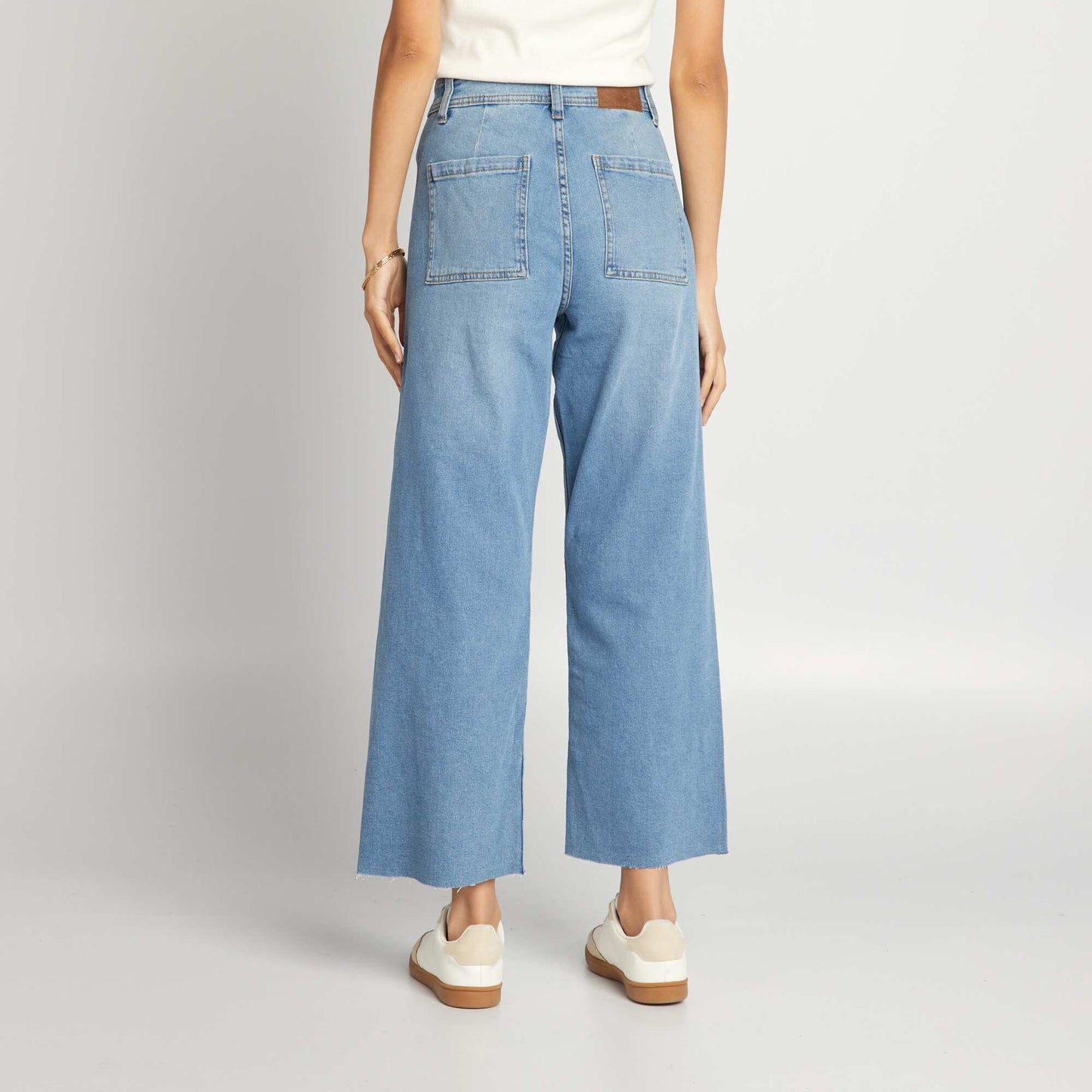 High-waist wide-leg jeans BLUE