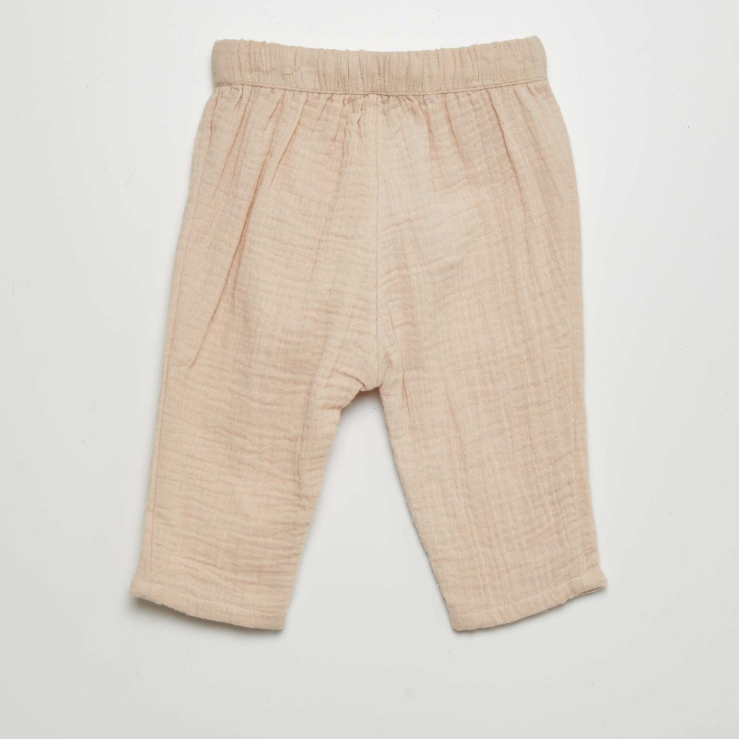 Cotton gauze harem trousers BEIGE