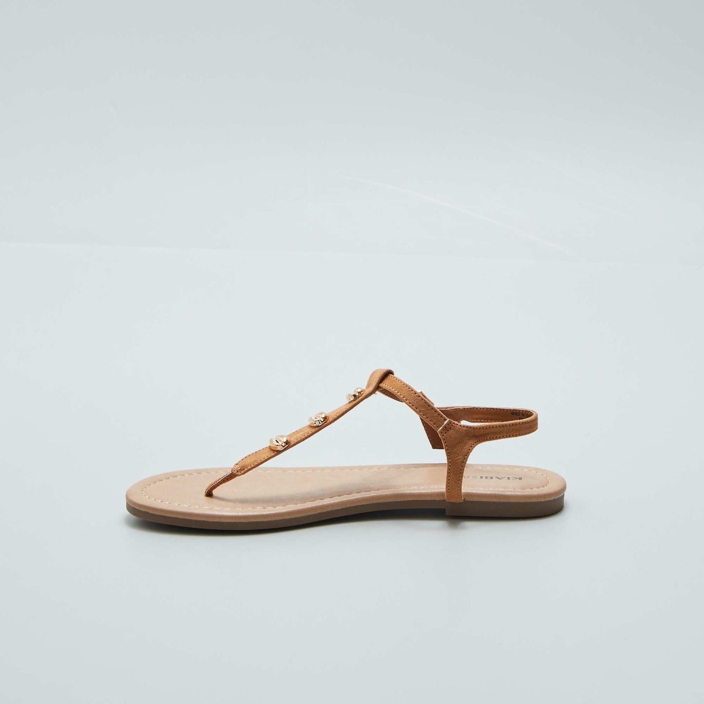 Sandals with decorative shells BROWN