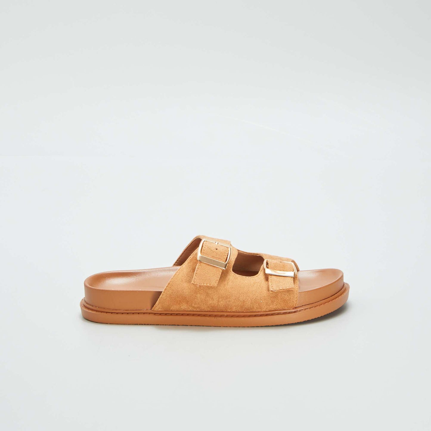 Sandals with double straps BROWN