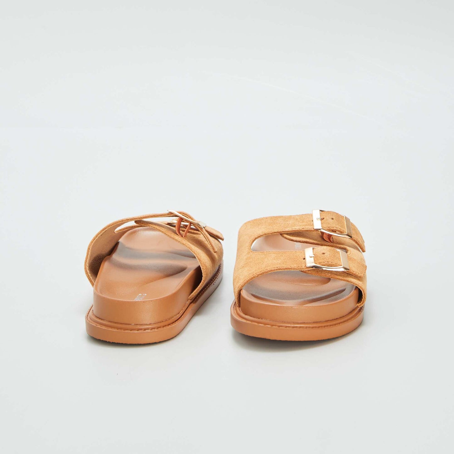 Sandals with double straps BROWN