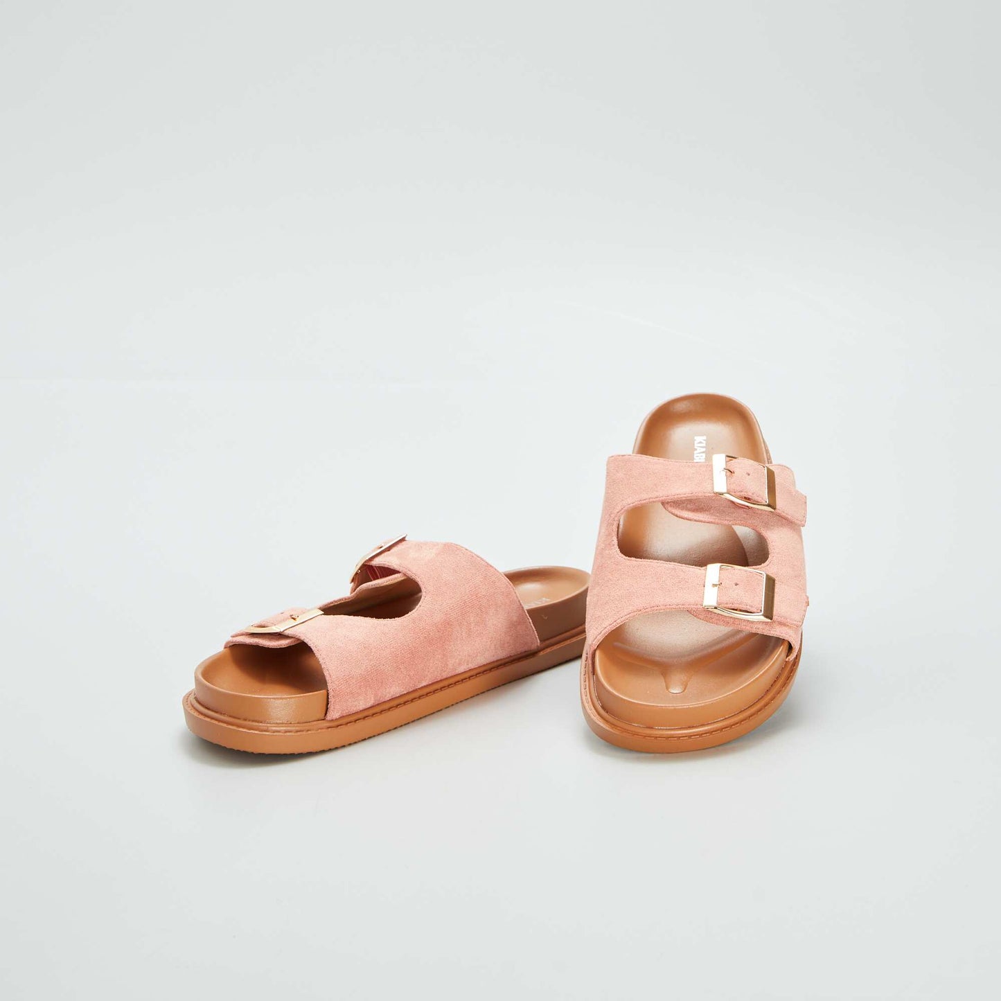 Sandals with double straps PINK