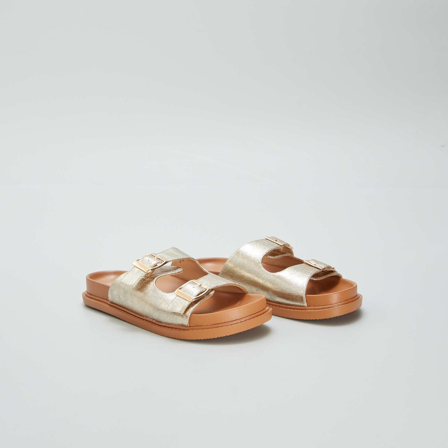 Sandals with double straps YELLOW