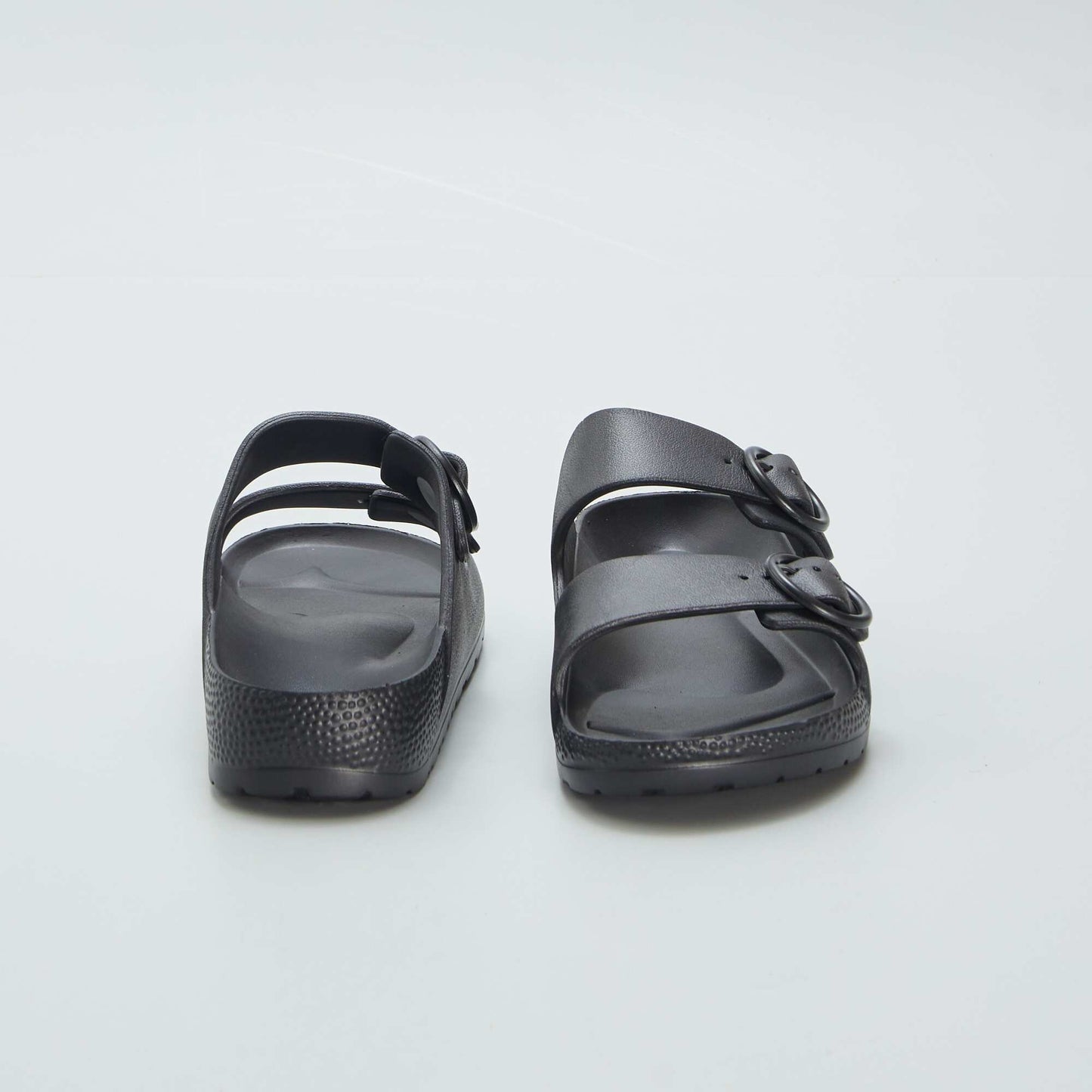 Sandals with double straps black