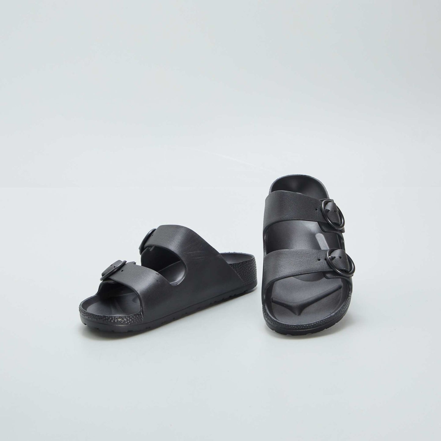 Sandals with double straps black