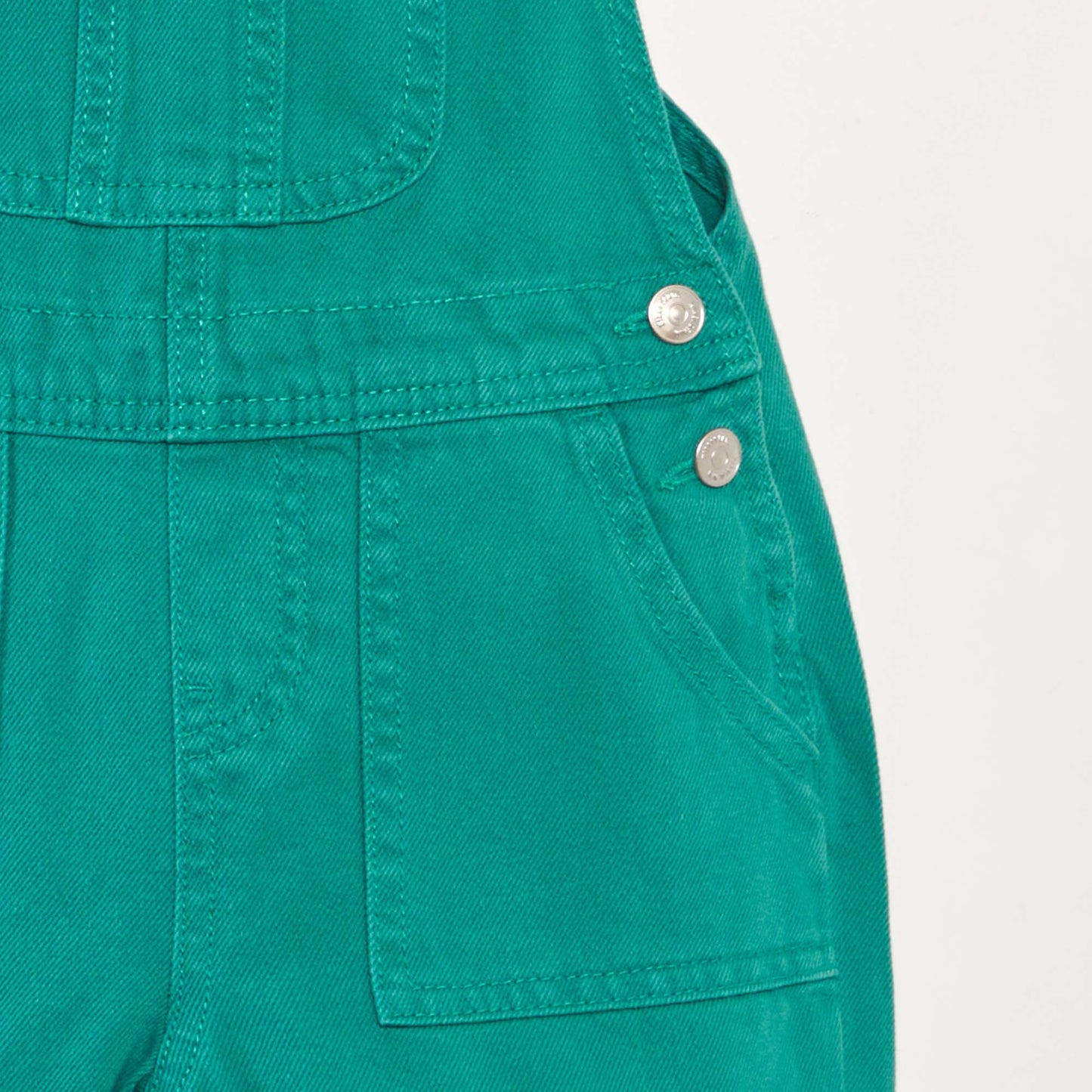 Denim dungarees GREEN