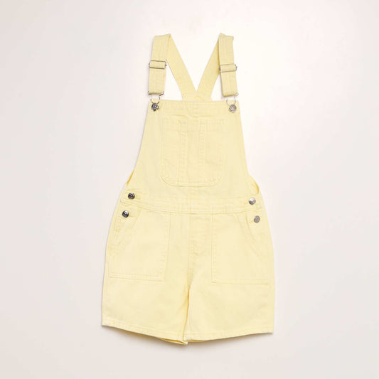 Denim dungarees YELLOW