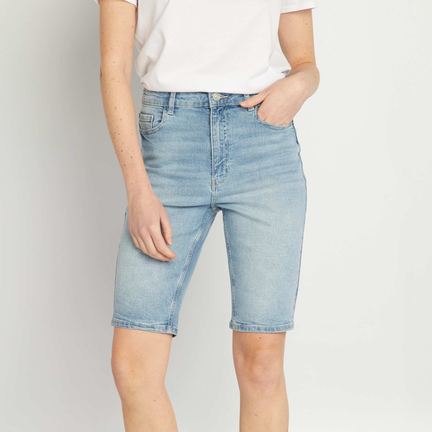 Denim Bermuda shorts BLUE