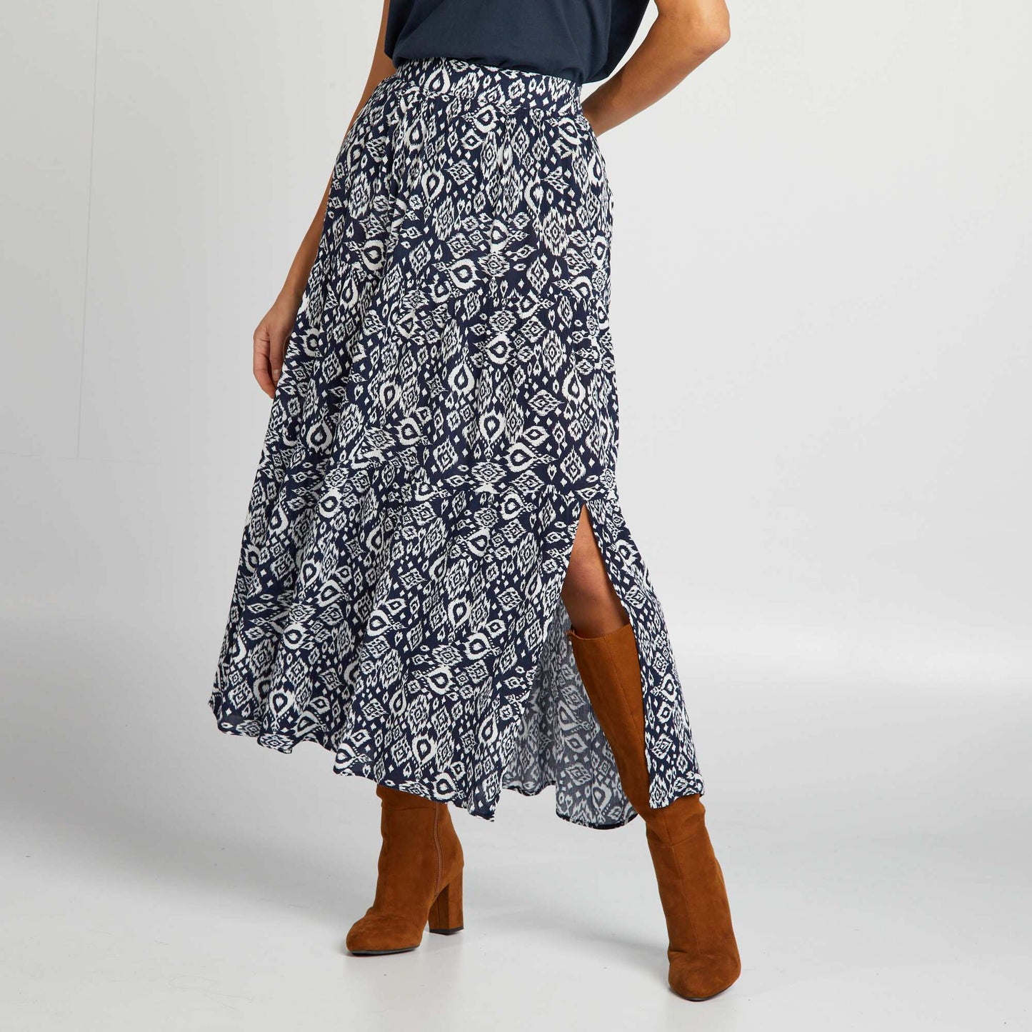 Flared skirt BLUE