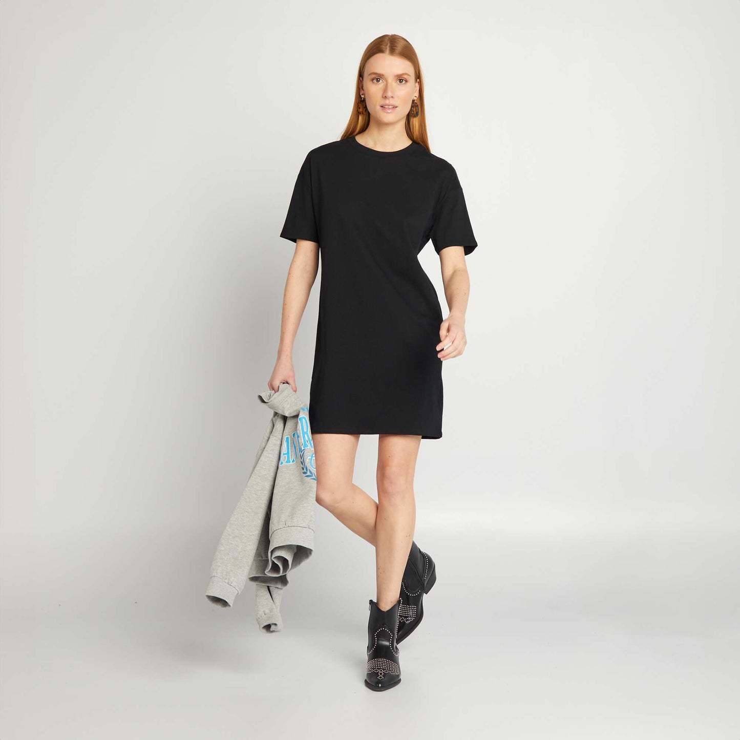 T-shirt dress black