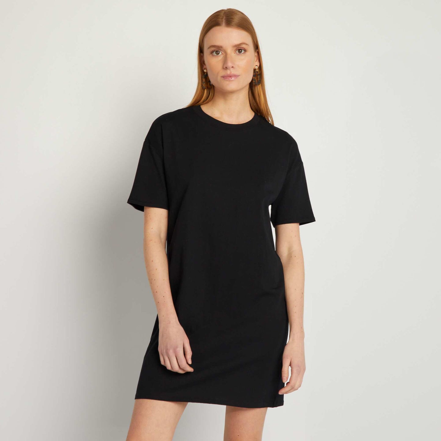 T-shirt dress black