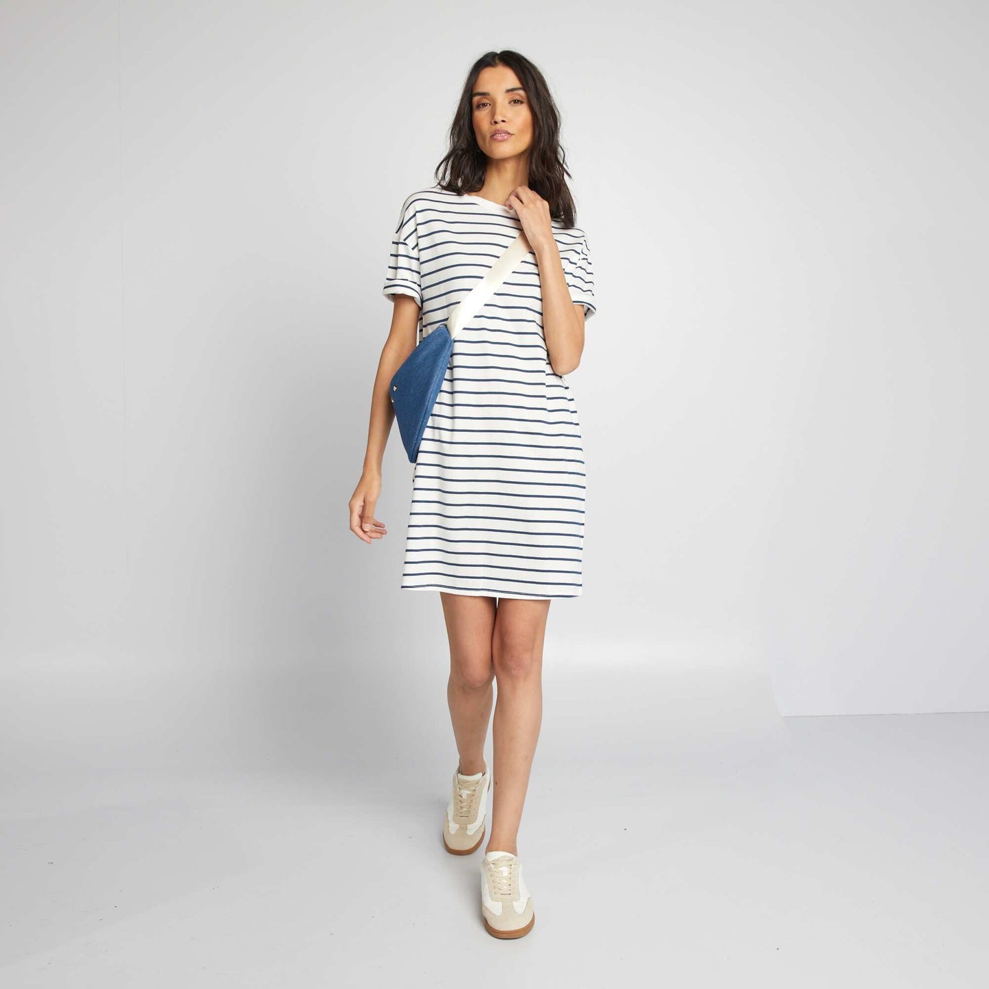 T-shirt dress WHITE