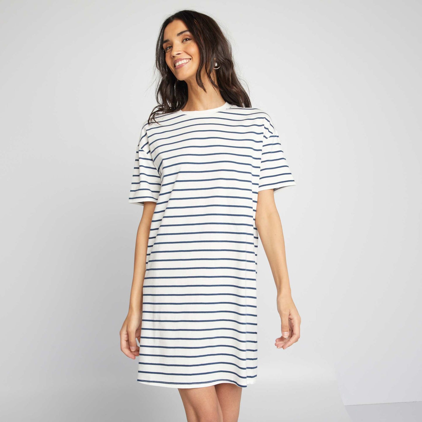 T-shirt dress WHITE