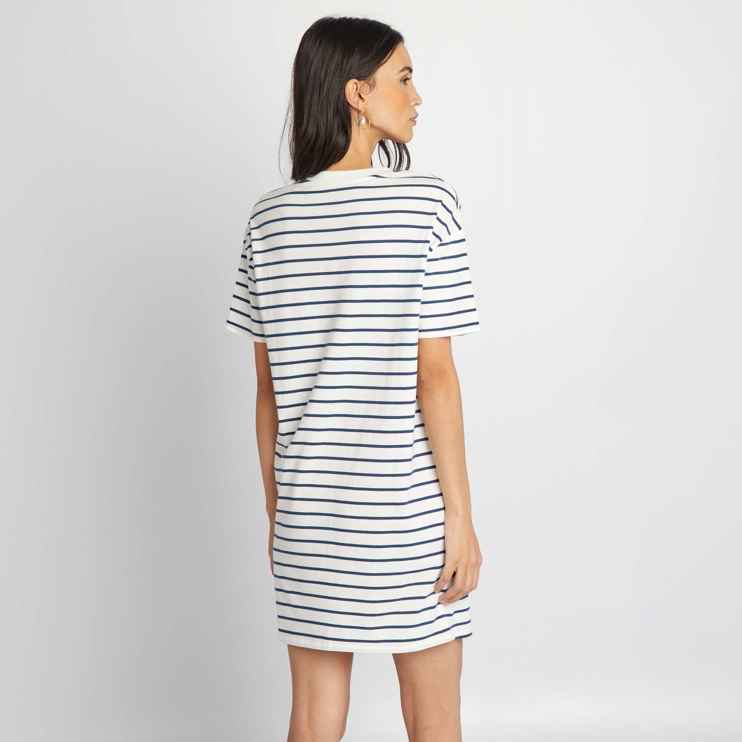 T-shirt dress WHITE