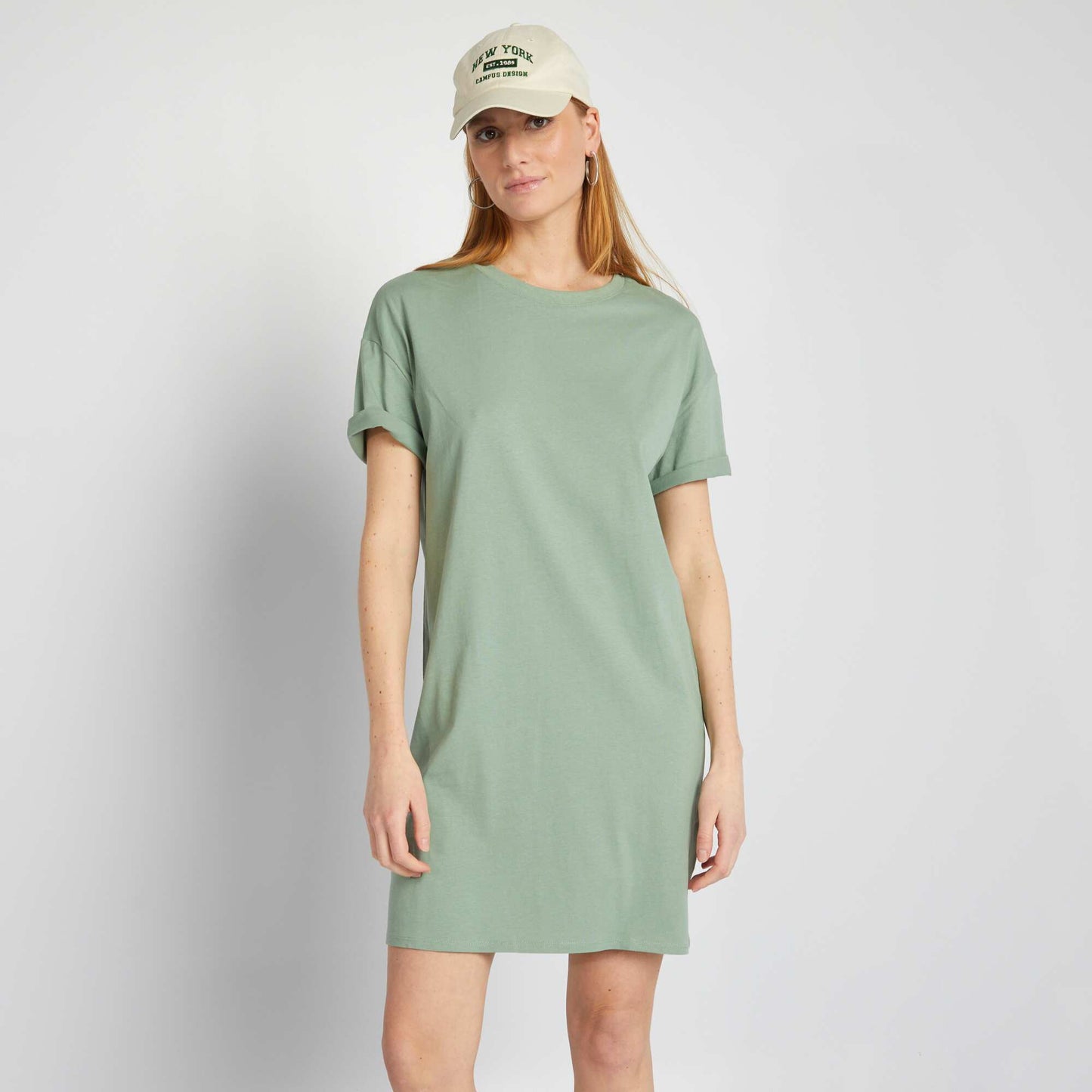 T-shirt dress GREEN