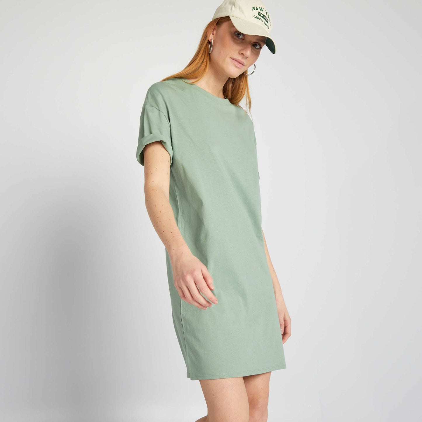 T-shirt dress GREEN