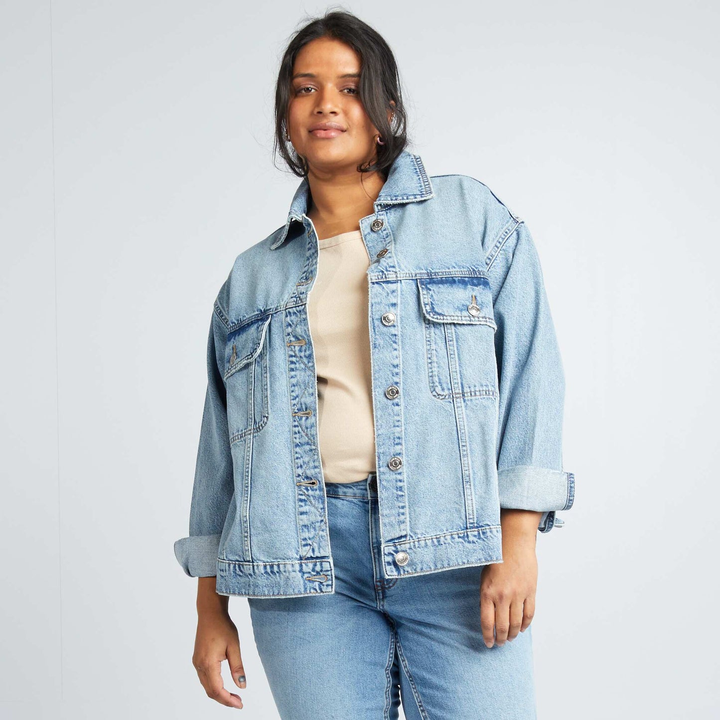 Retro denim jacket BLUE